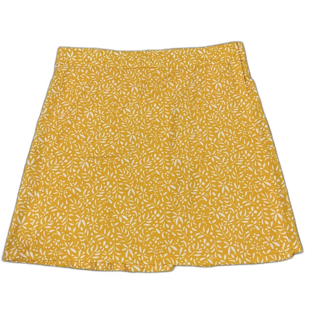 RipSkirt Hawaii Wrap Skirt Womens Large White Yellow Length 2 Beach Adjustable